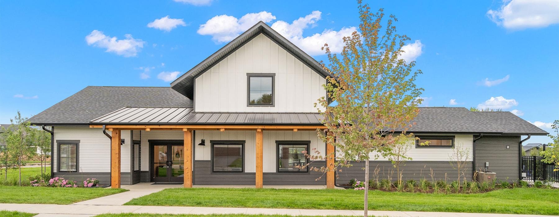 a house with a tree in front